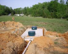 Septic system installation